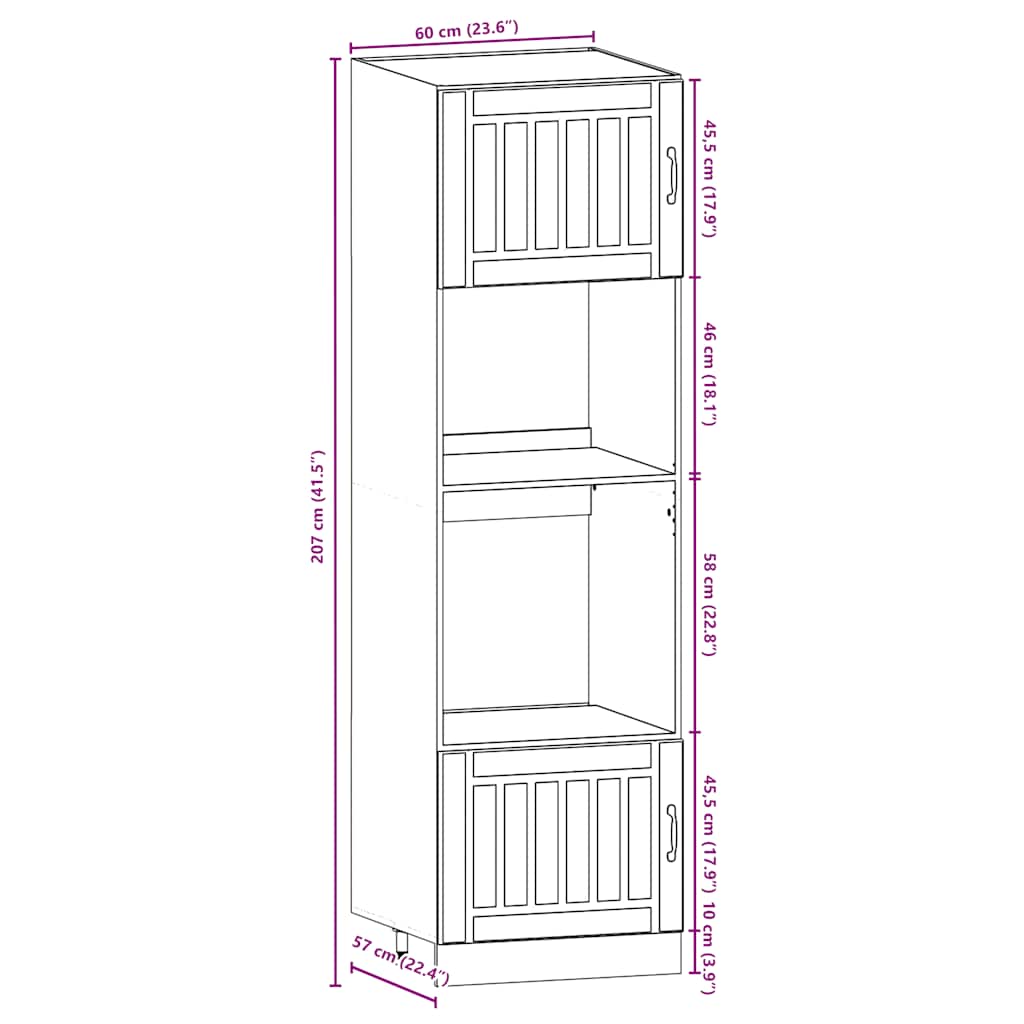 7 peças armário de cozinha conjunto Kalmar branco