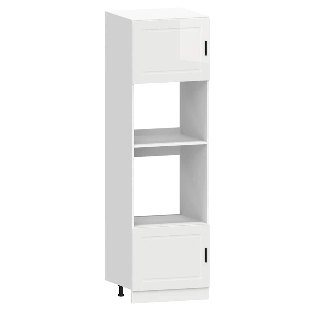 7 peças armário de cozinha conjunto Kalmar branco brilhante