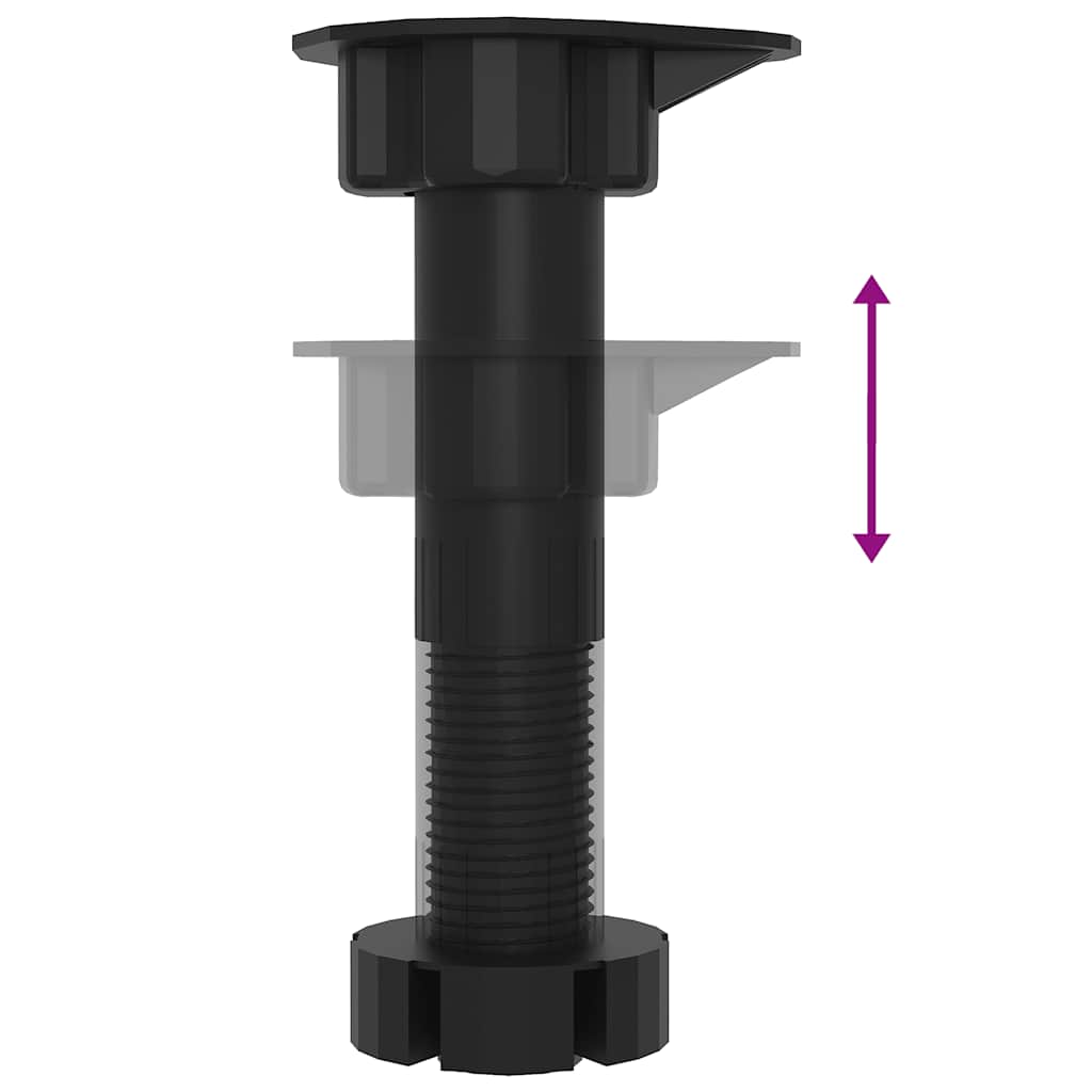 7 peças armário de cozinha conjunto Kalmar preto