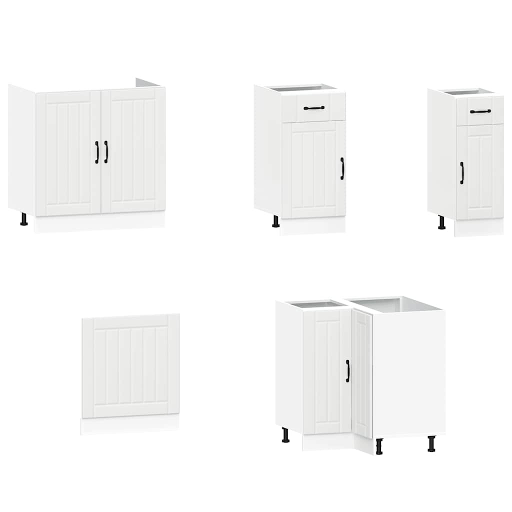 11 peças armário de cozinha conjunto Lucca branco