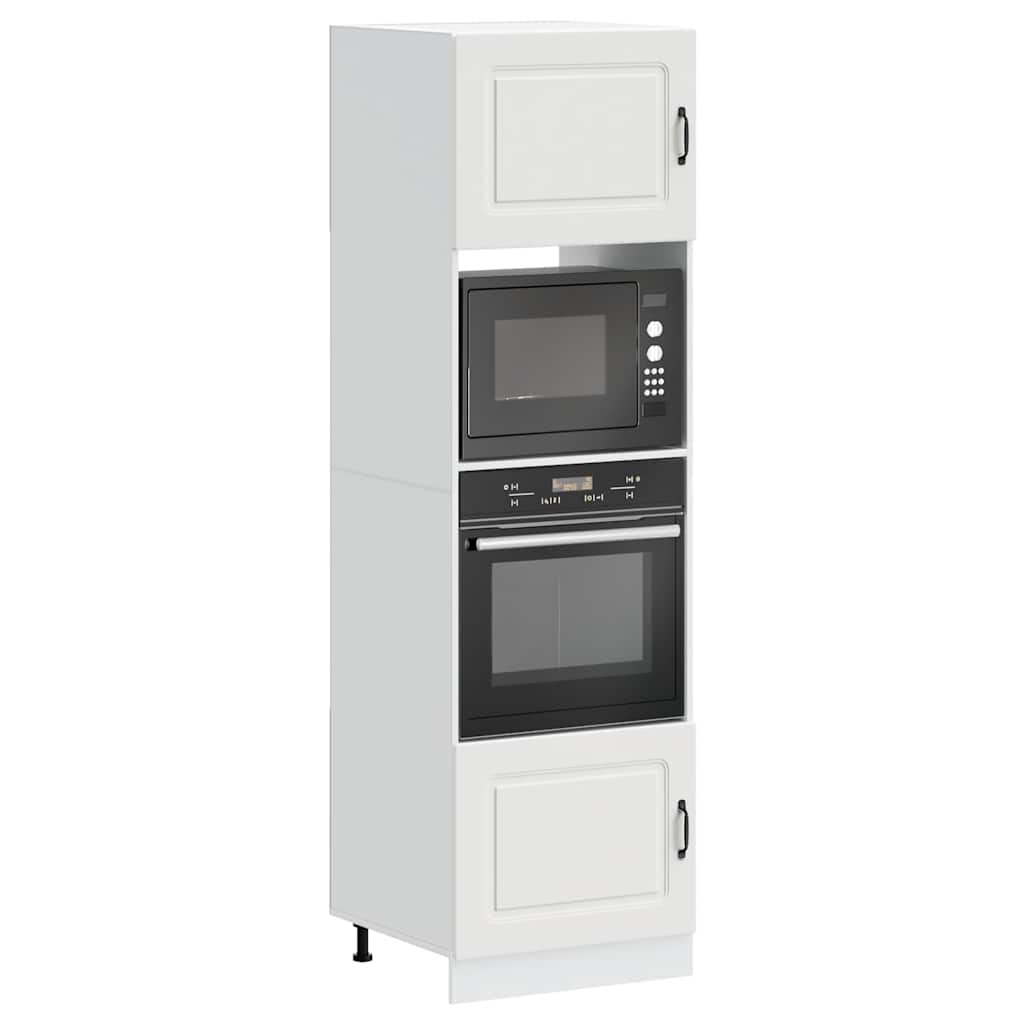 Armários forno 2 pcs Lucca derivados de madeira branco