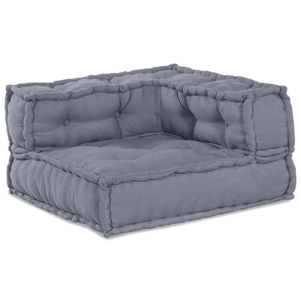 Sofá Modular Manual 4 pcs Cinzeto 70 x 70 x 56 cm tecido