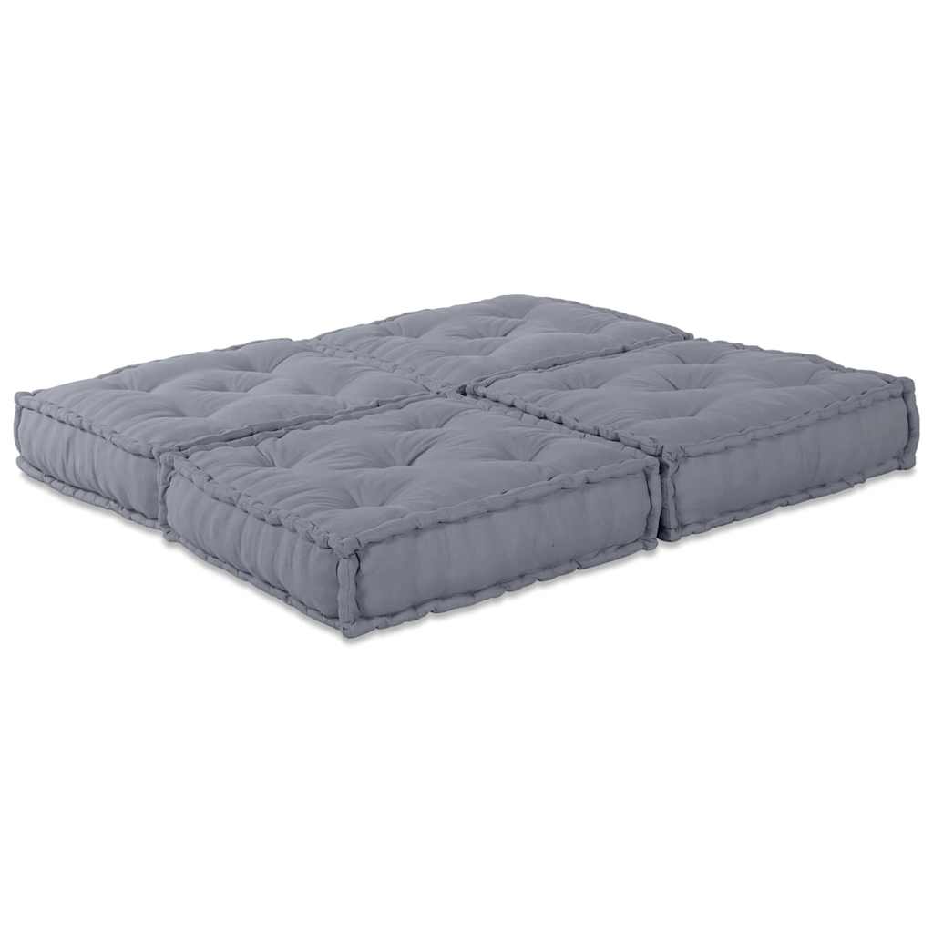 Sofá Modular Manual 2 pcs Cinzeto 70 x 70 x 36 cm tecido
