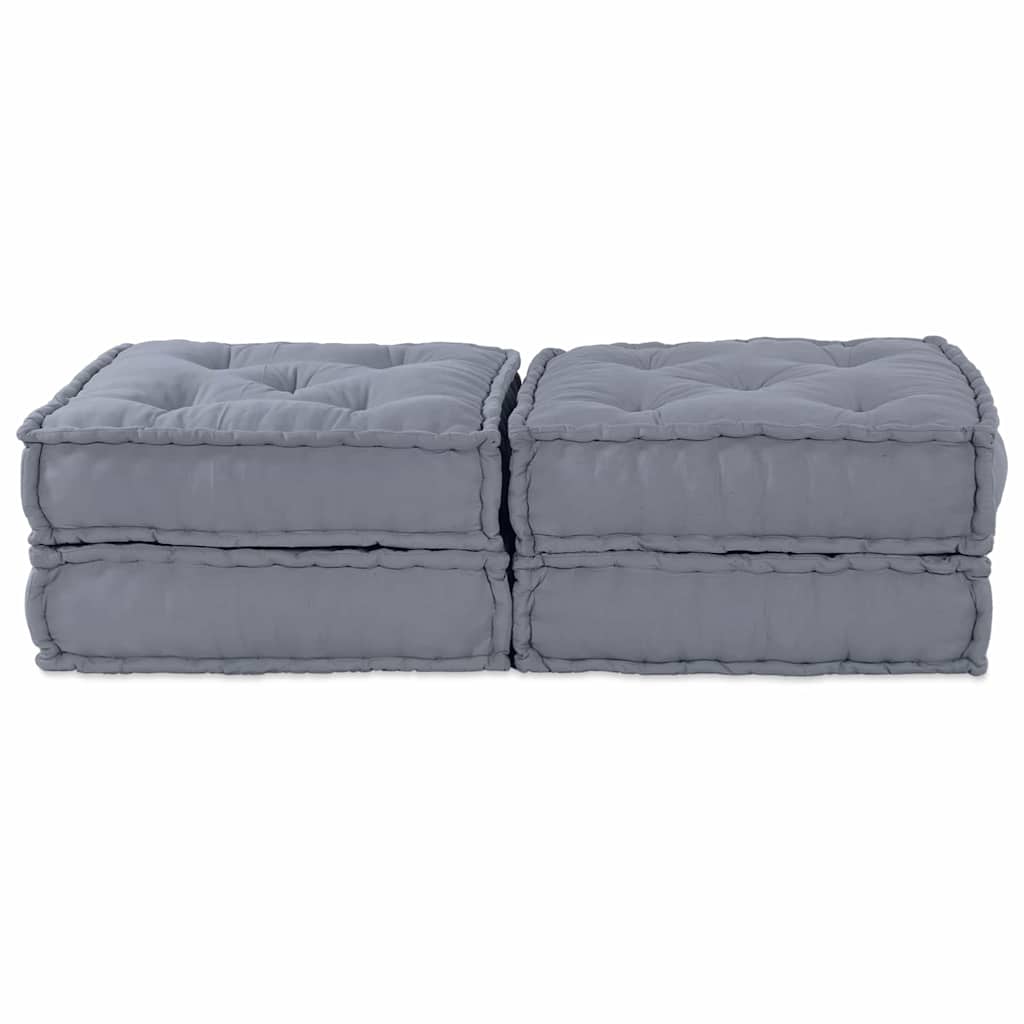 Sofá Modular Manual 2 pcs Cinzeto 70 x 70 x 36 cm tecido