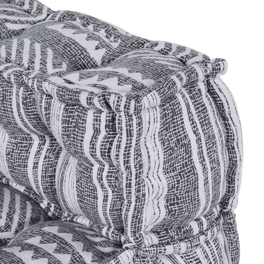 Sofá Modular Riscas Manual 2 pcs Cinzeto 70 x 70 x 54 cm tecido