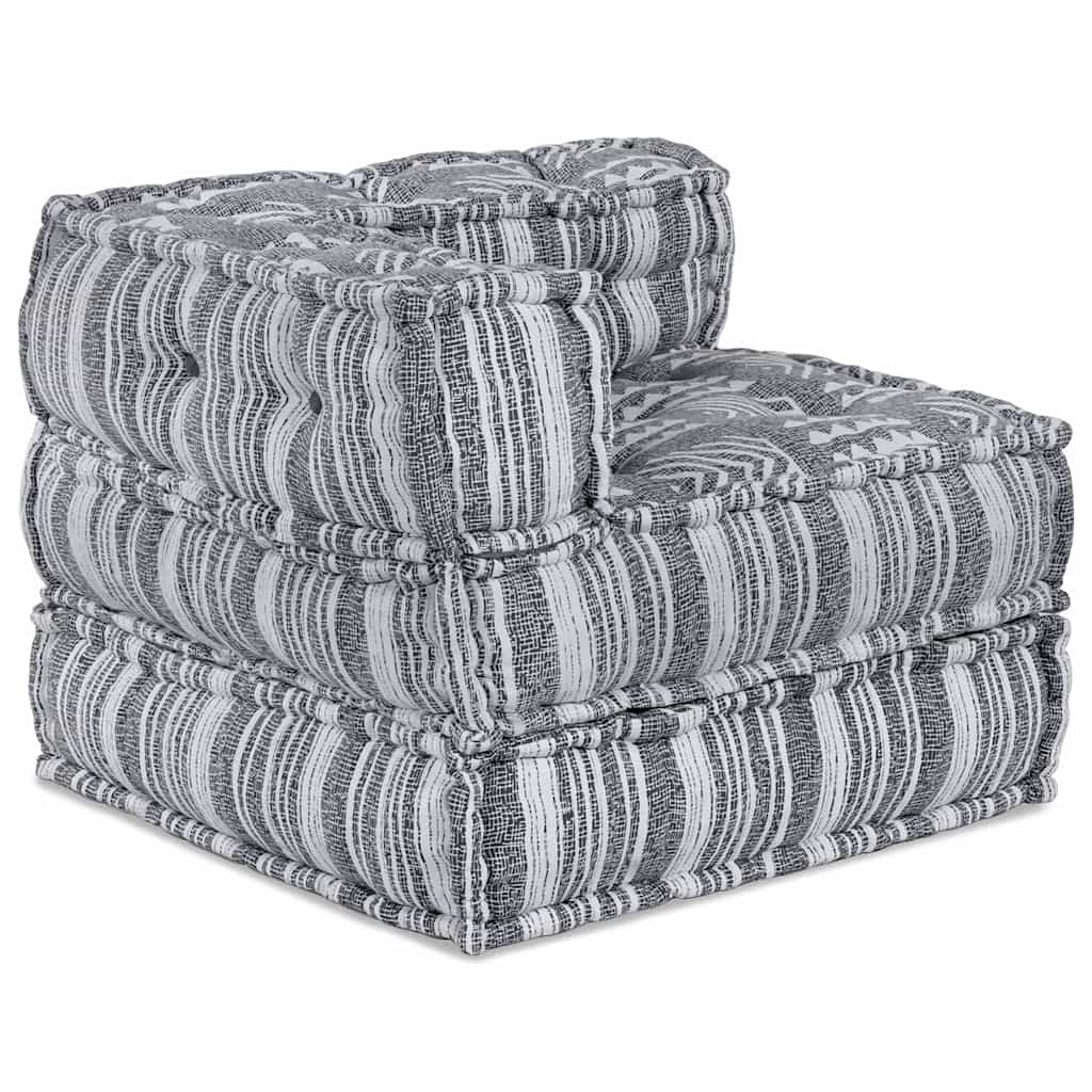 Sofá Modular Riscas Manual 2 pcs Cinzeto 70 x 70 x 54 cm tecido