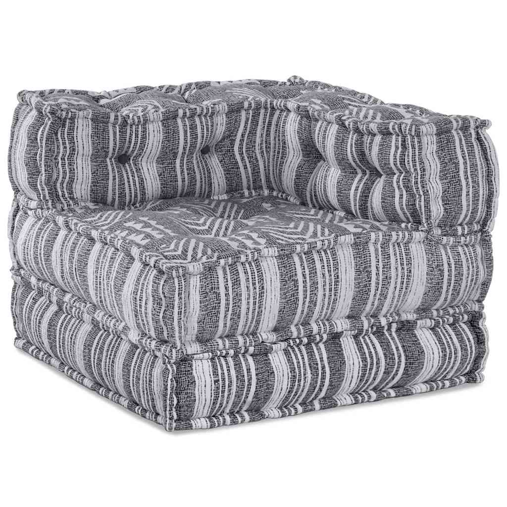 Sofá Modular Riscas Manual 2 pcs Cinzeto 70 x 70 x 54 cm tecido