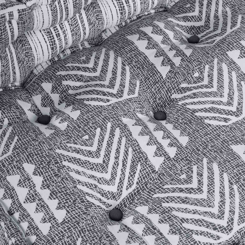 Sofá Modular Riscas 4 pcs Cinzento-claro 70 x 70 x 56 cm tecido