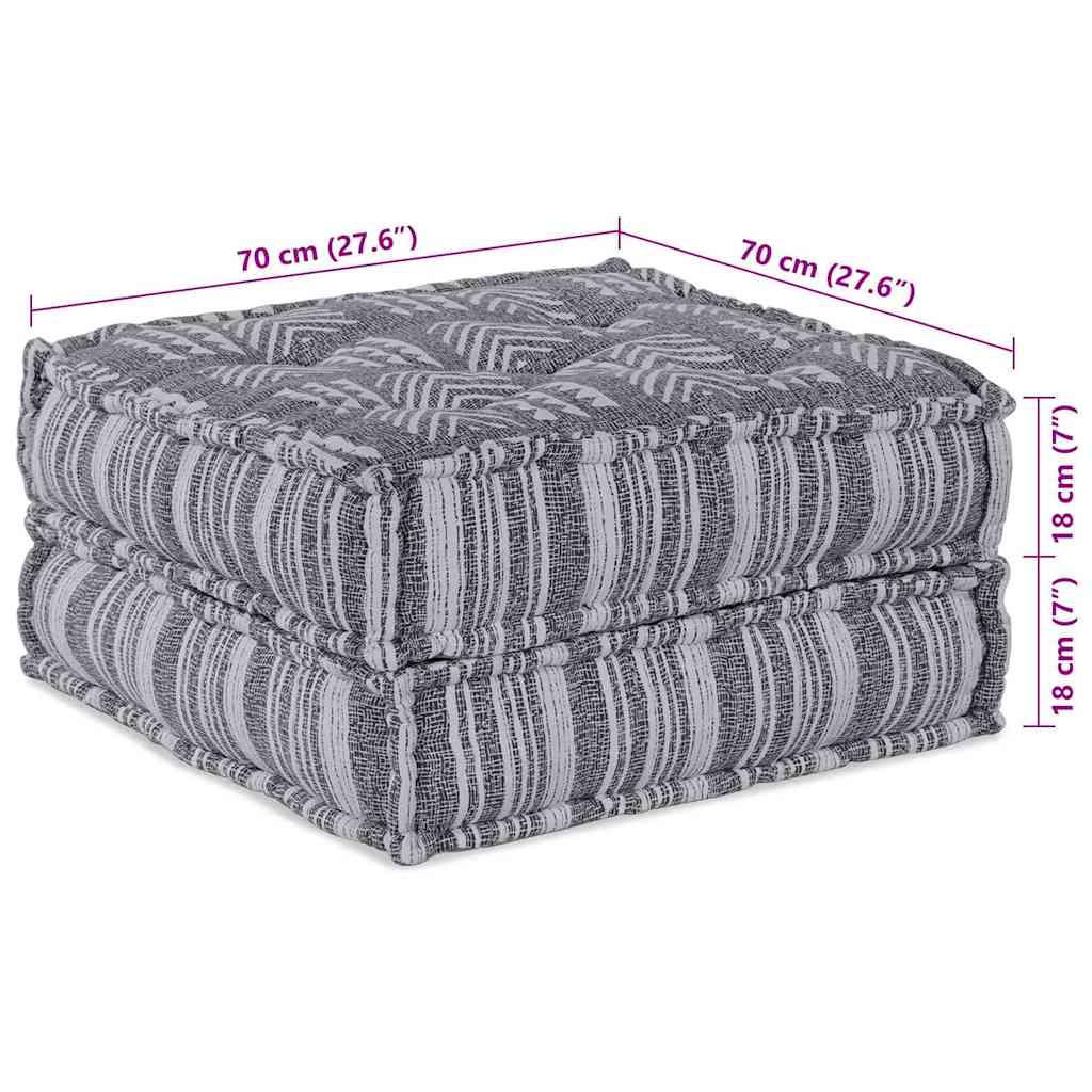Sofá Modular Riscas 2 pcs Cinzento-claro 70 x 70 x 36 cm tecido