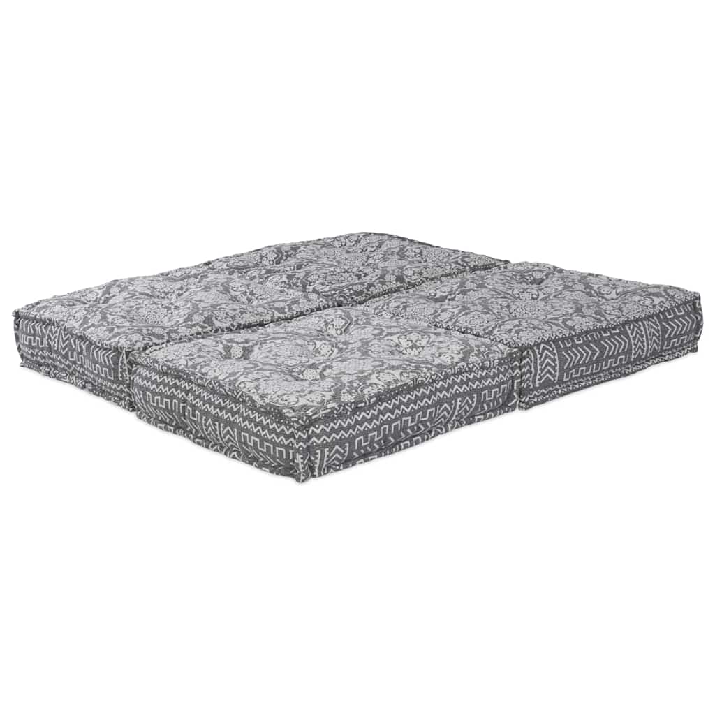 Sofá Modular Manual 2 pcs Cinzento-claro 70 x 70 x 36 cm tecido
