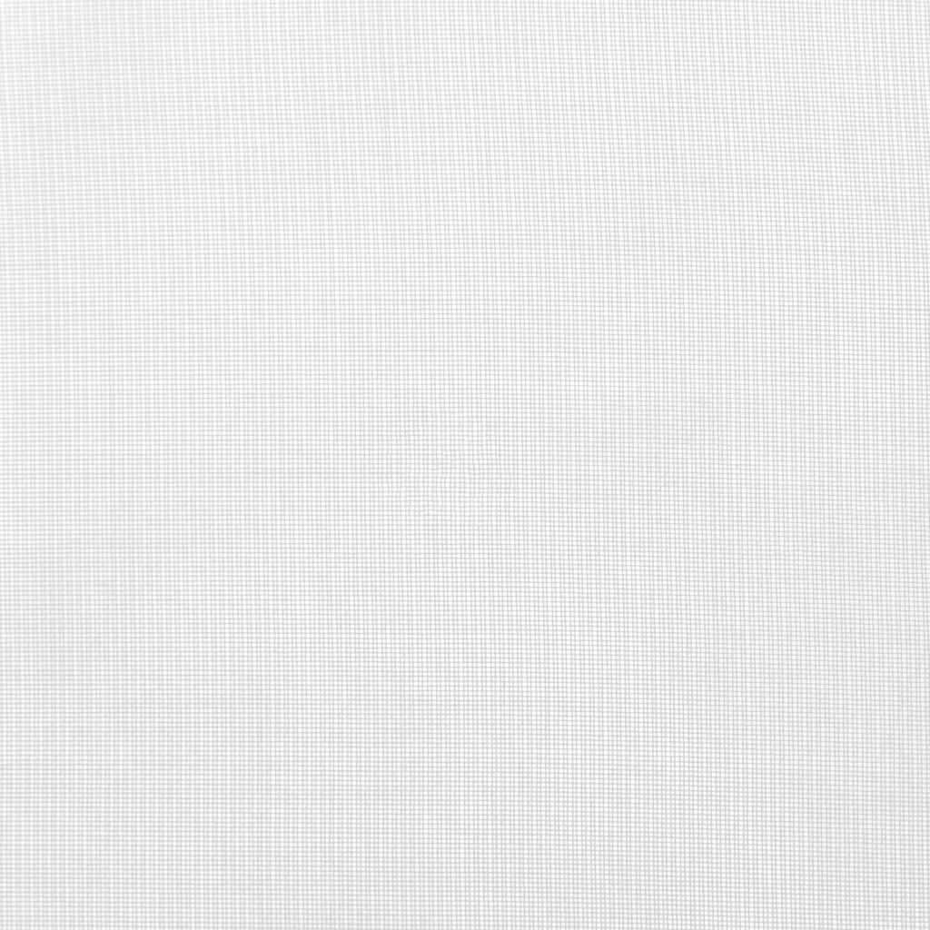 Cortinas de voile com laços 2 pcs branco 140x140 cm