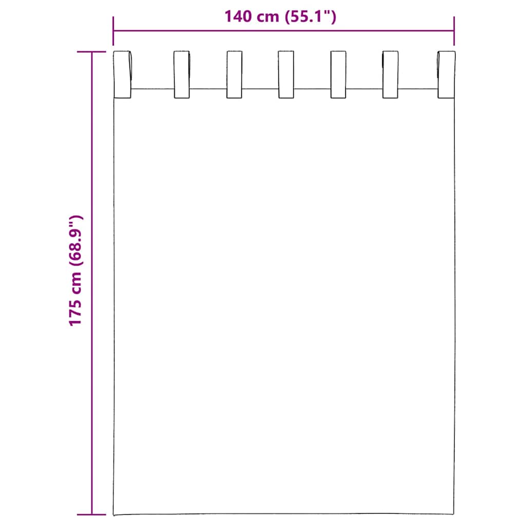 Cortinas de voile com laços 2 pcs branco 140x175 cm