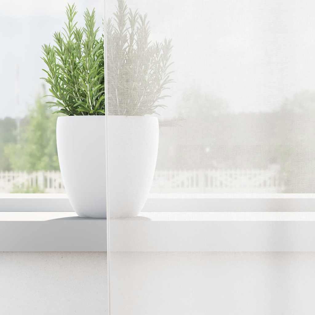 Cortinas de voile com laços 2 pcs branco 140x260 cm