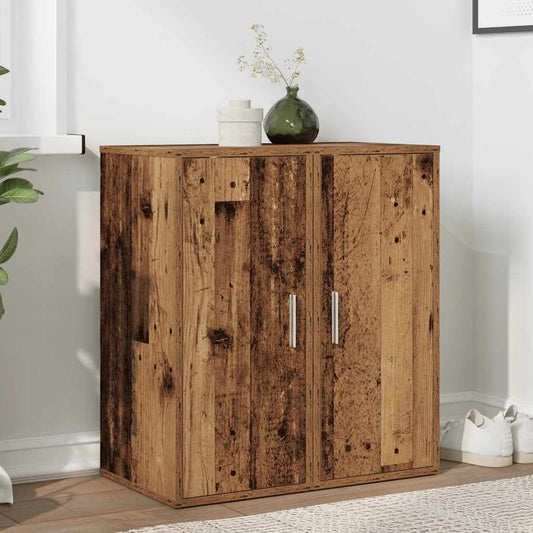 Sapateiras 2 pcs 32x35x70 cm derivados de madeira madeira velha