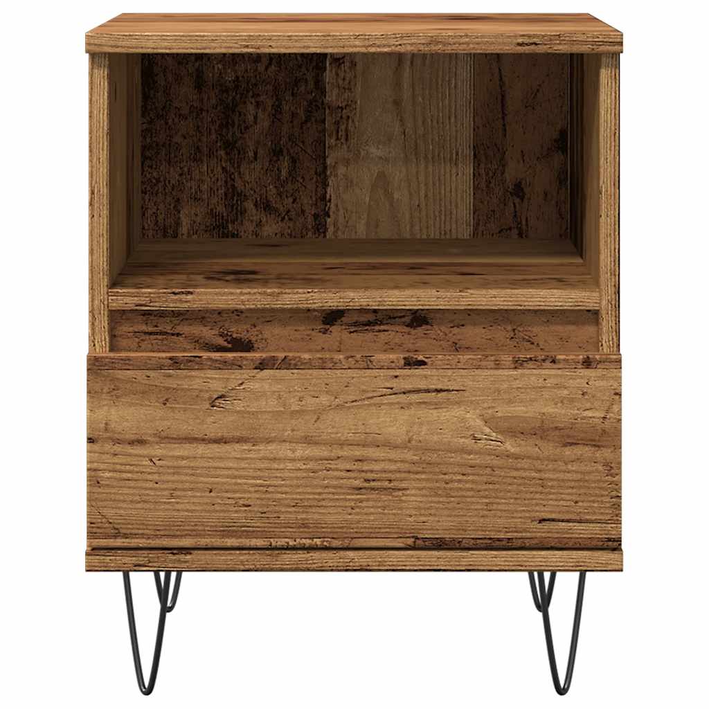 Mesa de cabeceira 40x35x50 cm derivados madeira madeira velha