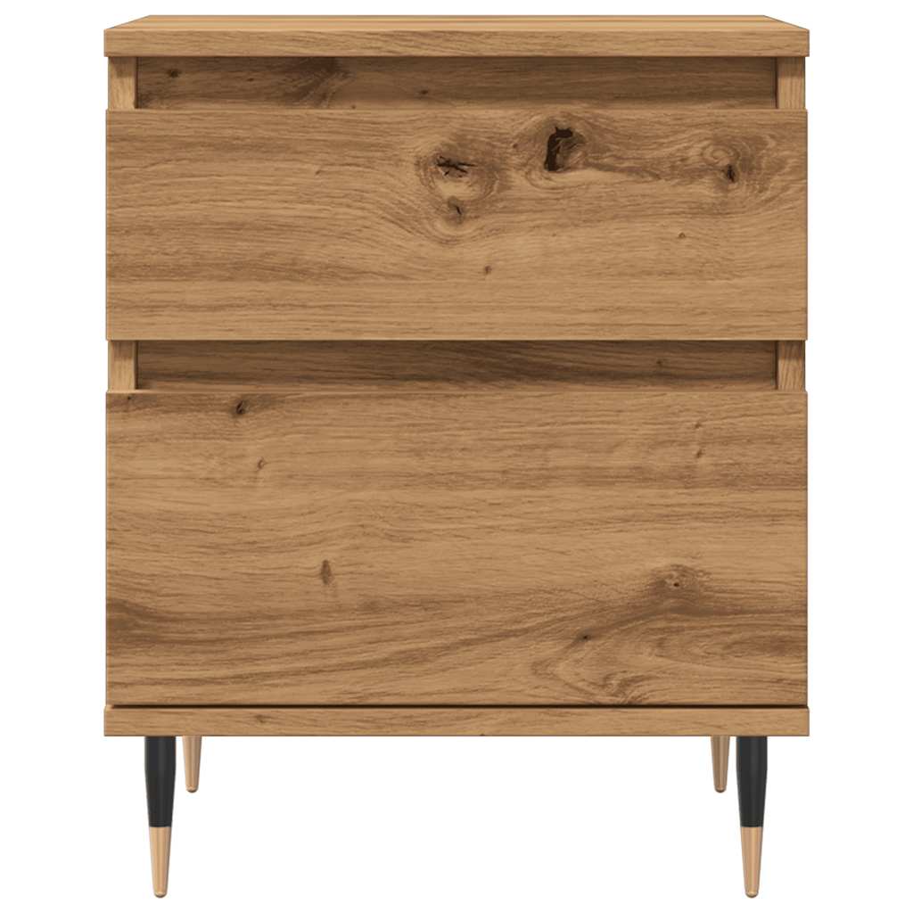Mesa cabeceira 40x35x50 cm derivados madeira carvalho artisiano