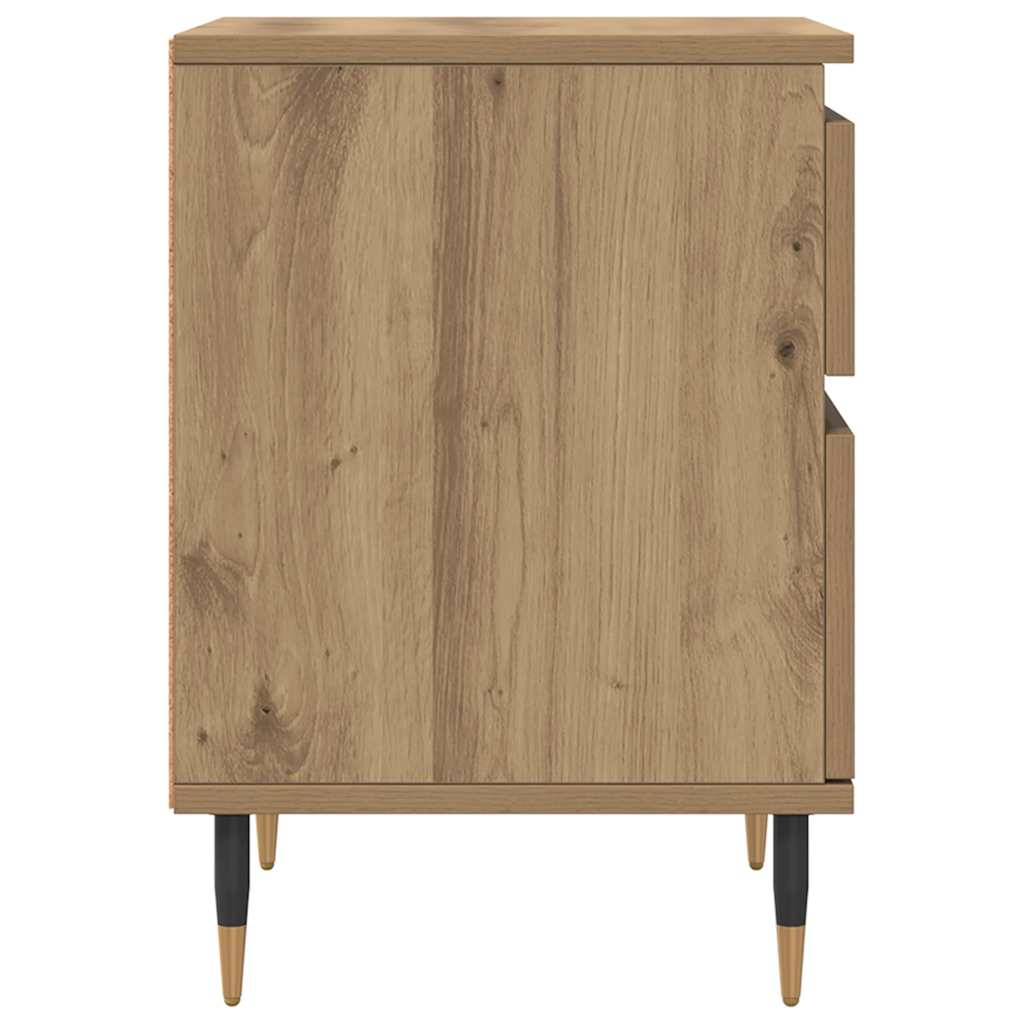 Mesa cabeceira 40x35x50 cm derivados madeira carvalho artisiano