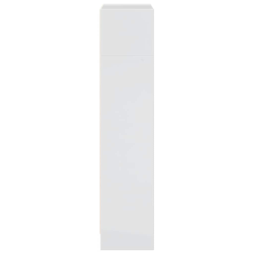 Estante 40x24x109 cm derivados de madeira branco brilhante