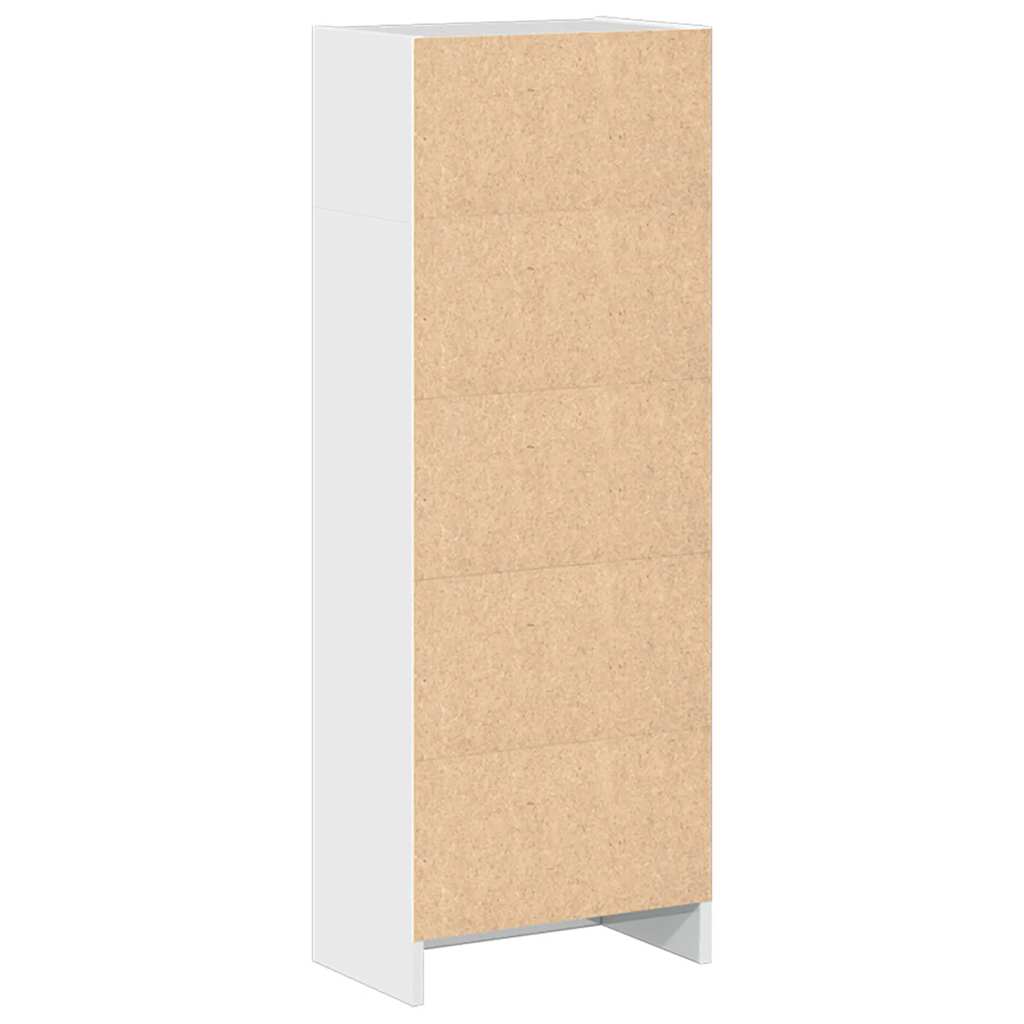 Estante 40x24x109 cm derivados de madeira branco brilhante