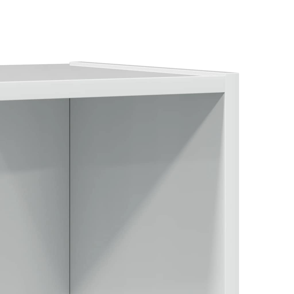 Estante 40x24x109 cm derivados de madeira branco brilhante