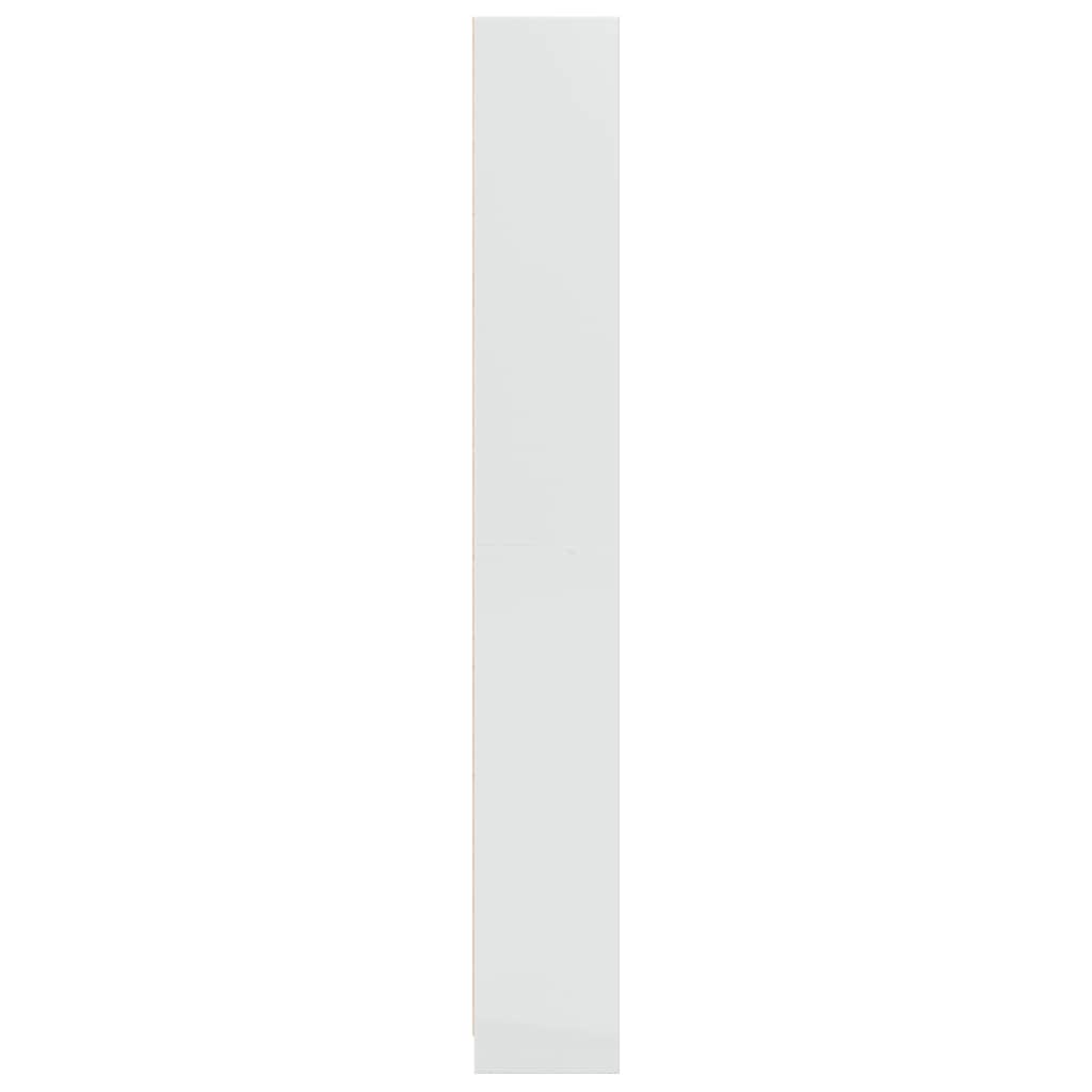 Estante 40x24x176 cm derivados de madeira branco brilhante