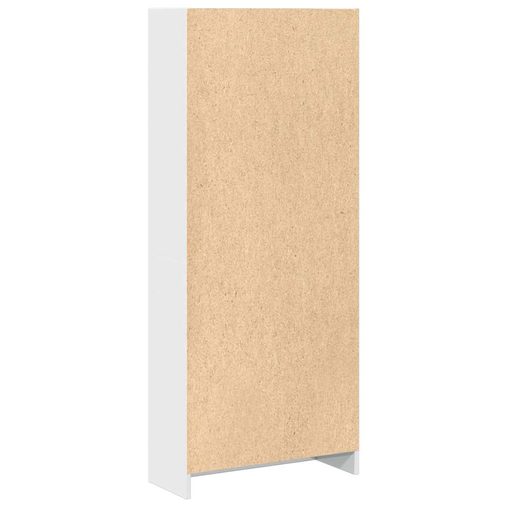 Estante 60x24x143 cm derivados de madeira branco brilhante