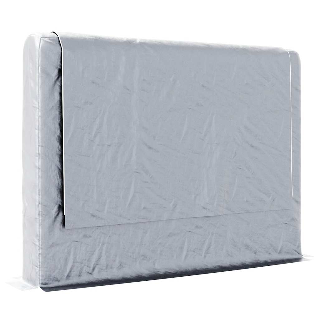 Rack de lenha com tampa de chuva 200x25x150 cm aço galvanizado
