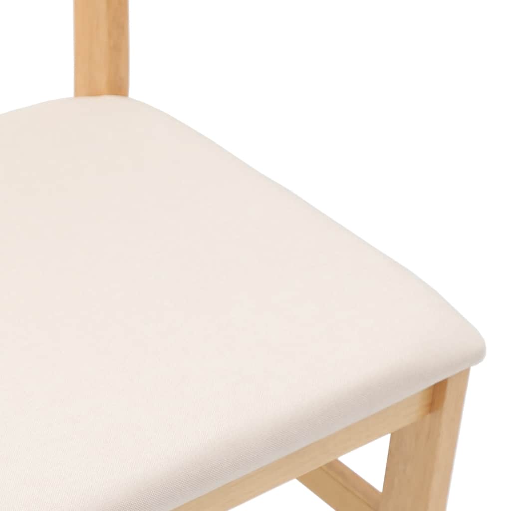 Cadeiras de jantar com almofadões 2 pcs madeira maciça