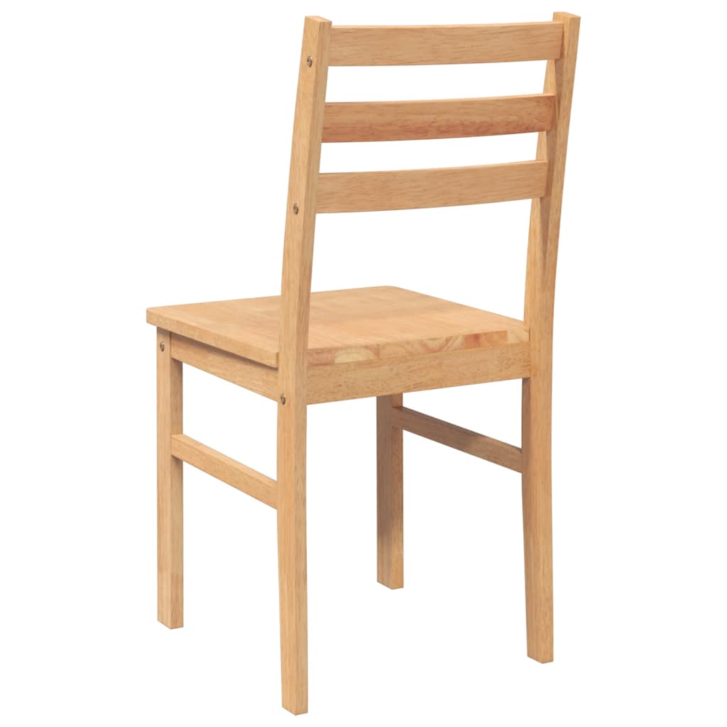 Cadeiras de jantar 2 pcs madeira de seringueira maciça