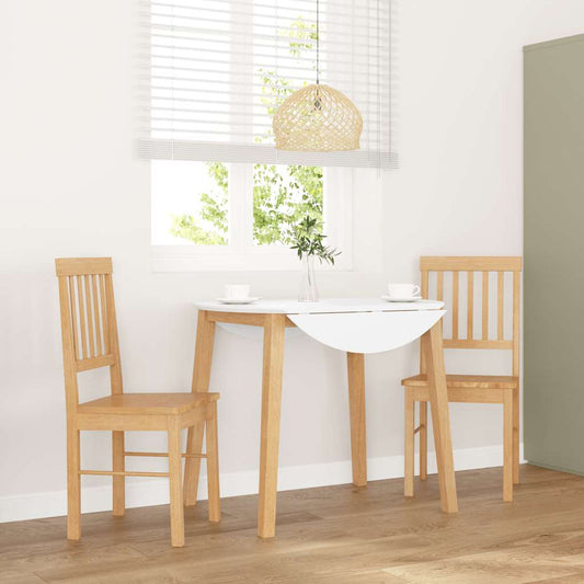 Cadeiras de jantar 2 pcs madeira de seringueira maciça