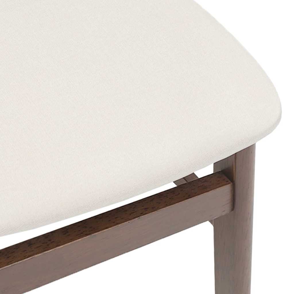Cadeiras de jantar com almofadões 2 pcs madeira maciça castanho