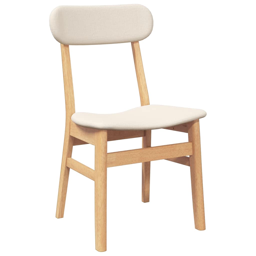 Cadeiras de jantar com almofadões 2 pcs madeira maciça
