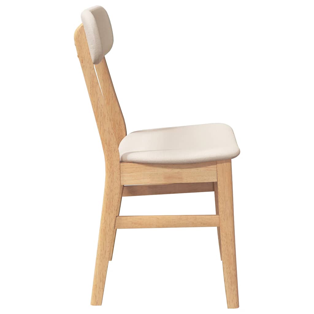 Cadeiras de jantar com almofadões 2 pcs madeira maciça