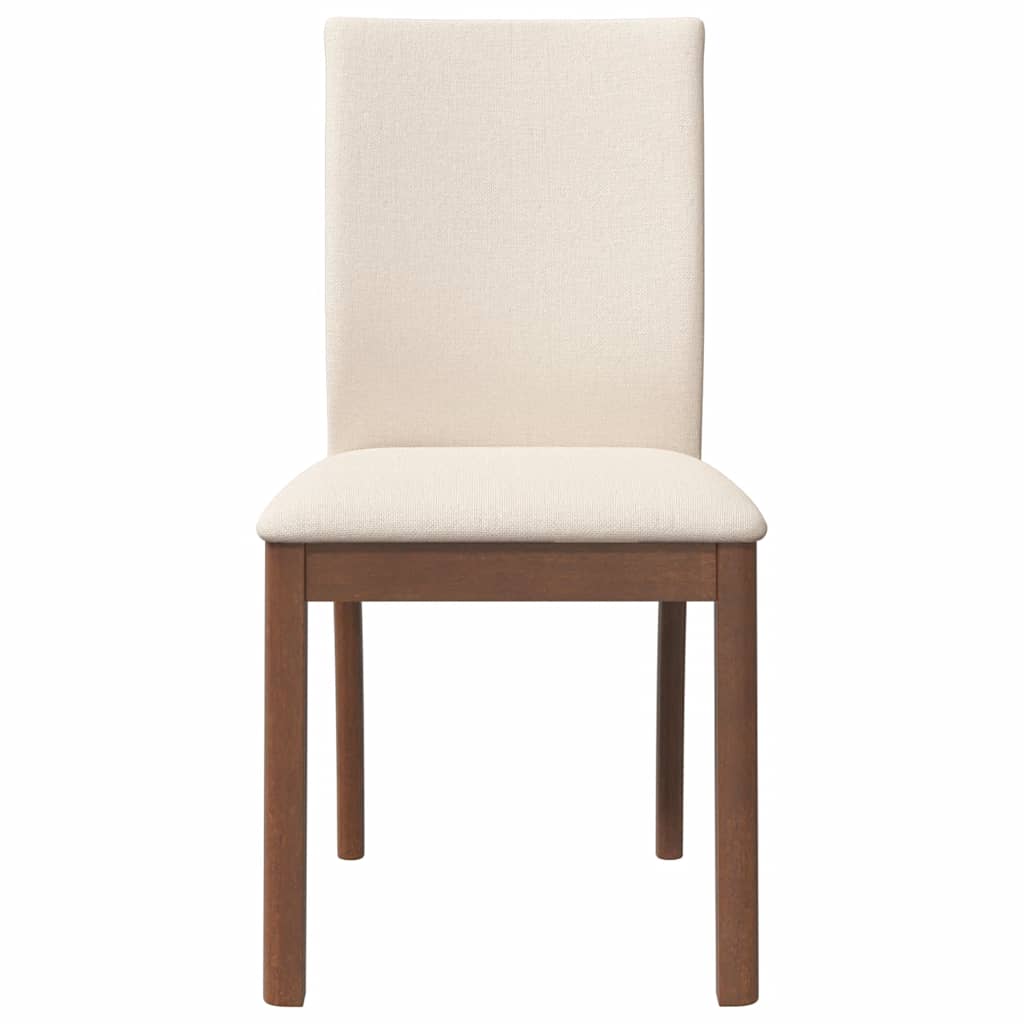 Cadeiras de jantar com almofadões 2 pcs madeira maciça castanho