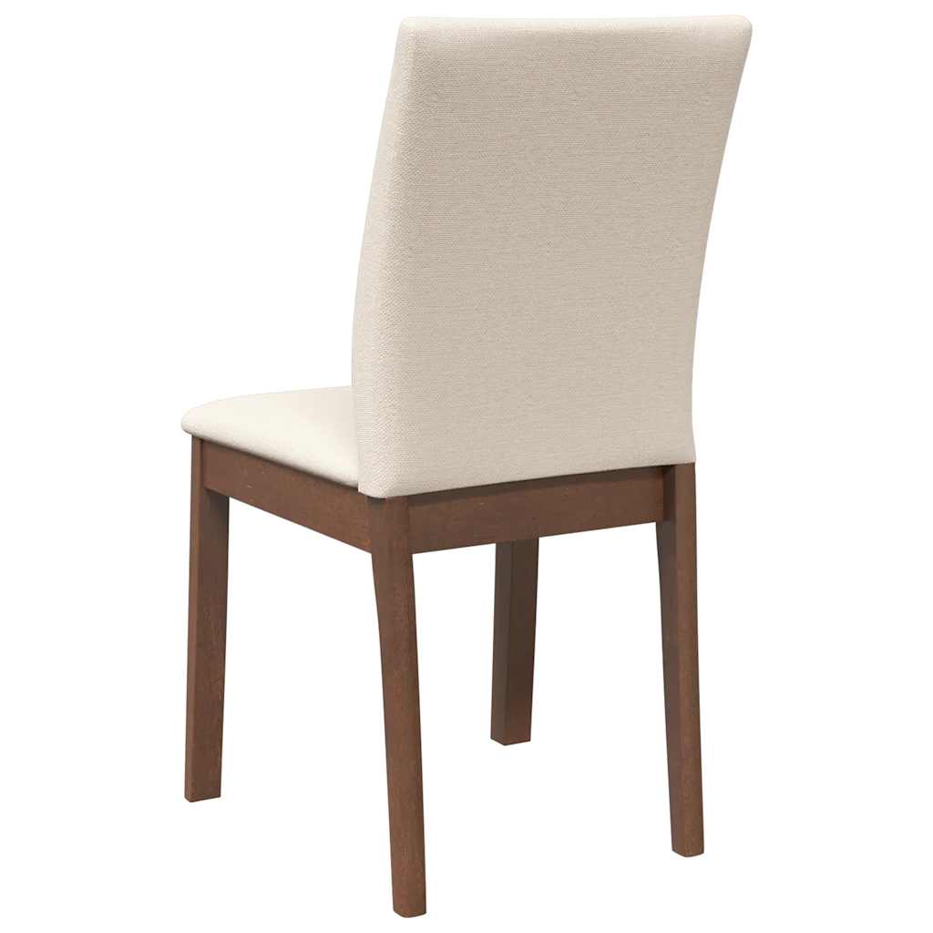 Cadeiras de jantar com almofadões 2 pcs madeira maciça castanho