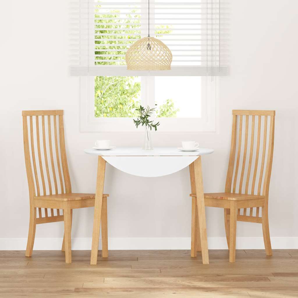 Cadeiras de jantar 2 pcs madeira de seringueira maciça