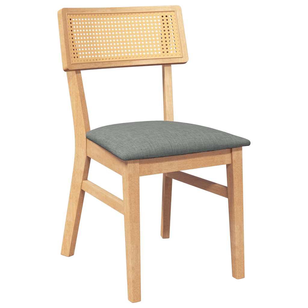 Cadeiras de jantar com almofadões 2 pcs madeira maciça