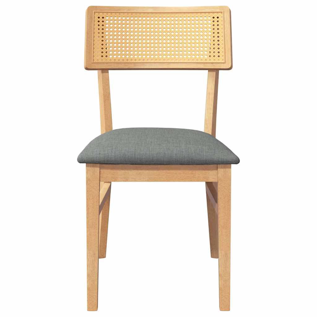 Cadeiras de jantar com almofadões 2 pcs madeira maciça