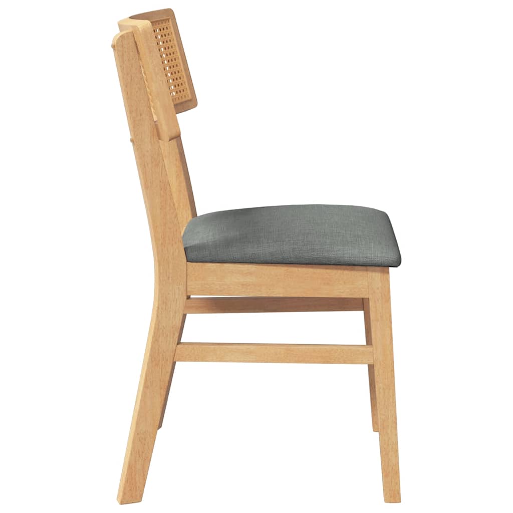 Cadeiras de jantar com almofadões 2 pcs madeira maciça