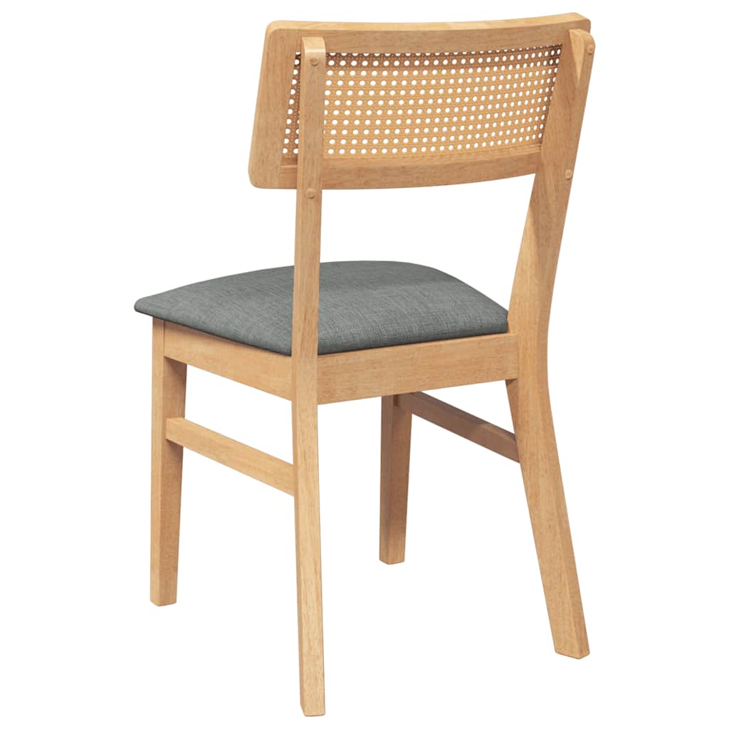 Cadeiras de jantar com almofadões 2 pcs madeira maciça