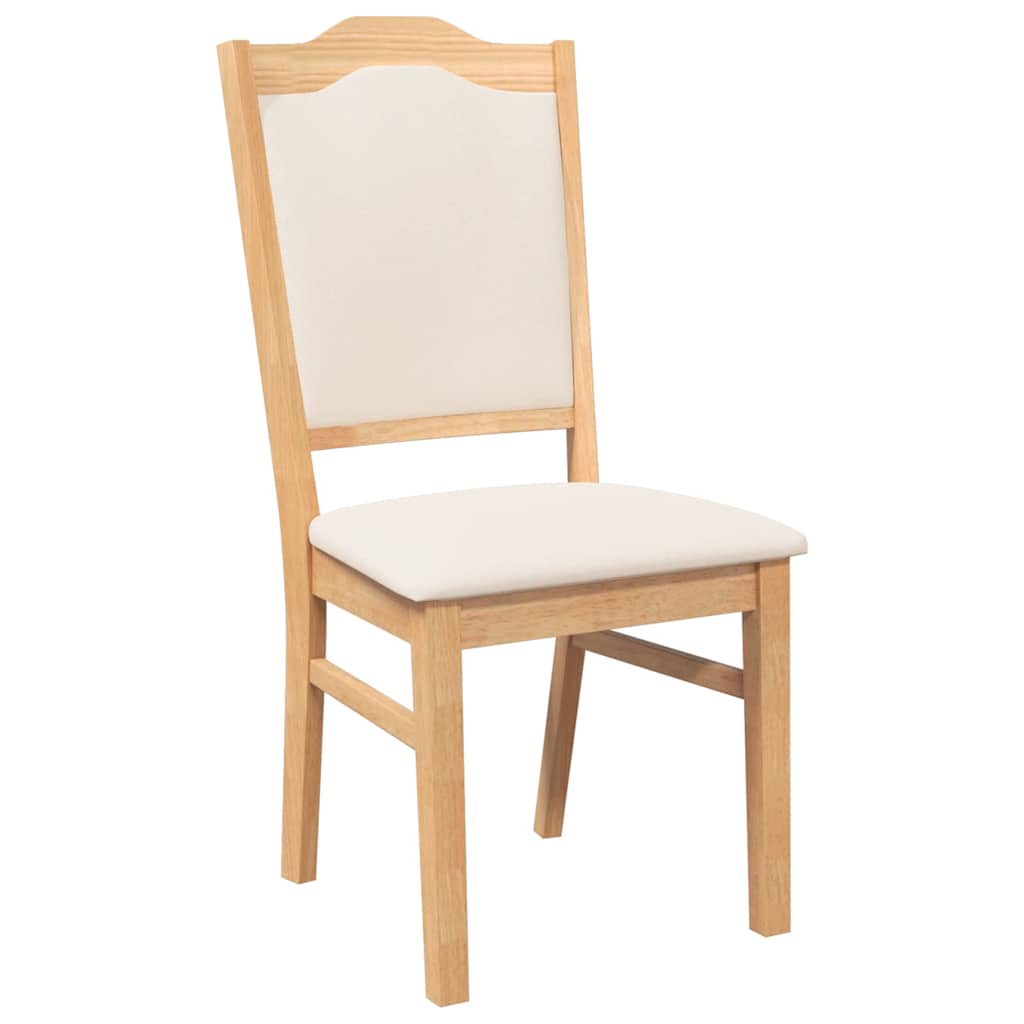 Cadeiras de jantar com almofadões 2 pcs madeira maciça