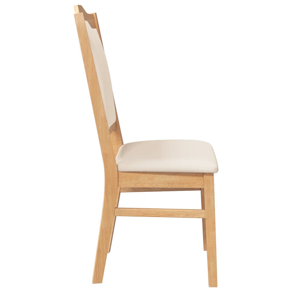 Cadeiras de jantar com almofadões 2 pcs madeira maciça