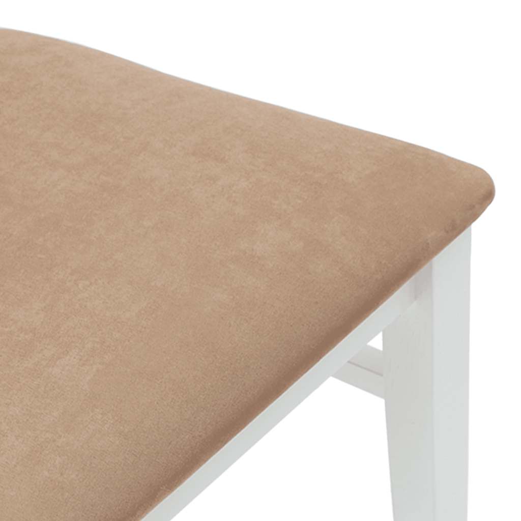 Cadeiras de jantar com almofadões 2 pcs madeira maciça branco