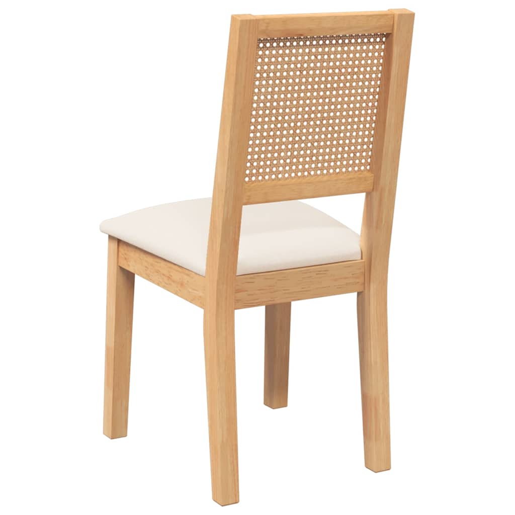 Cadeiras de jantar com almofadões 2 pcs madeira maciça
