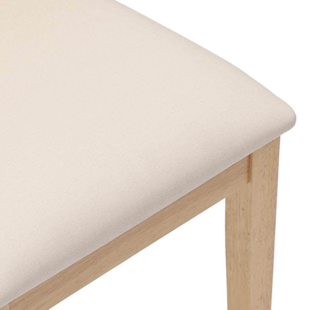Cadeiras de jantar com almofadões 2 pcs madeira maciça