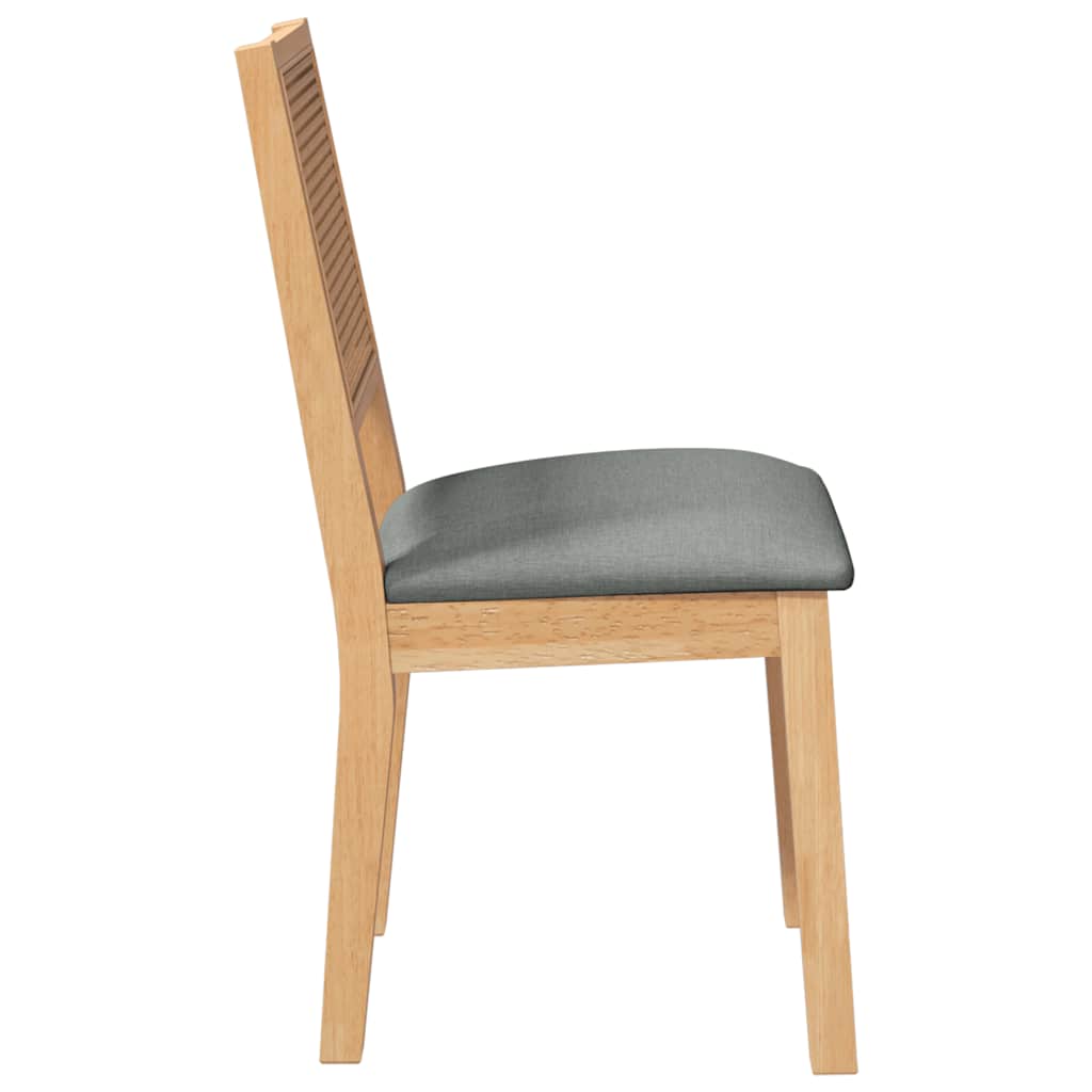 Cadeiras de jantar com almofadões 2 pcs madeira maciça