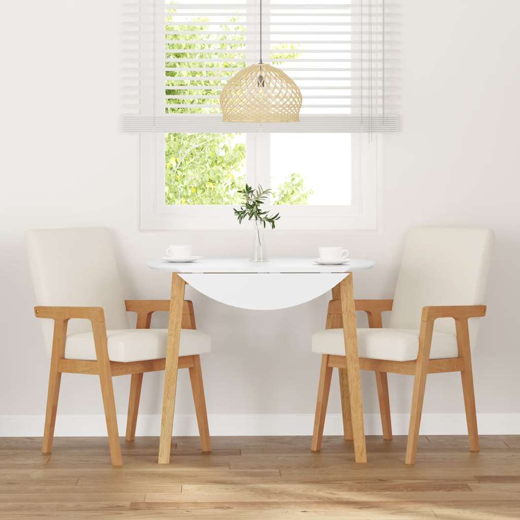 Cadeiras de jantar com almofadões 2 pcs madeira maciça