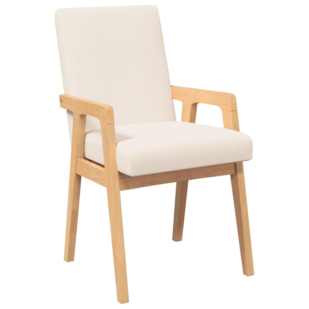 Cadeiras de jantar com almofadões 2 pcs madeira maciça