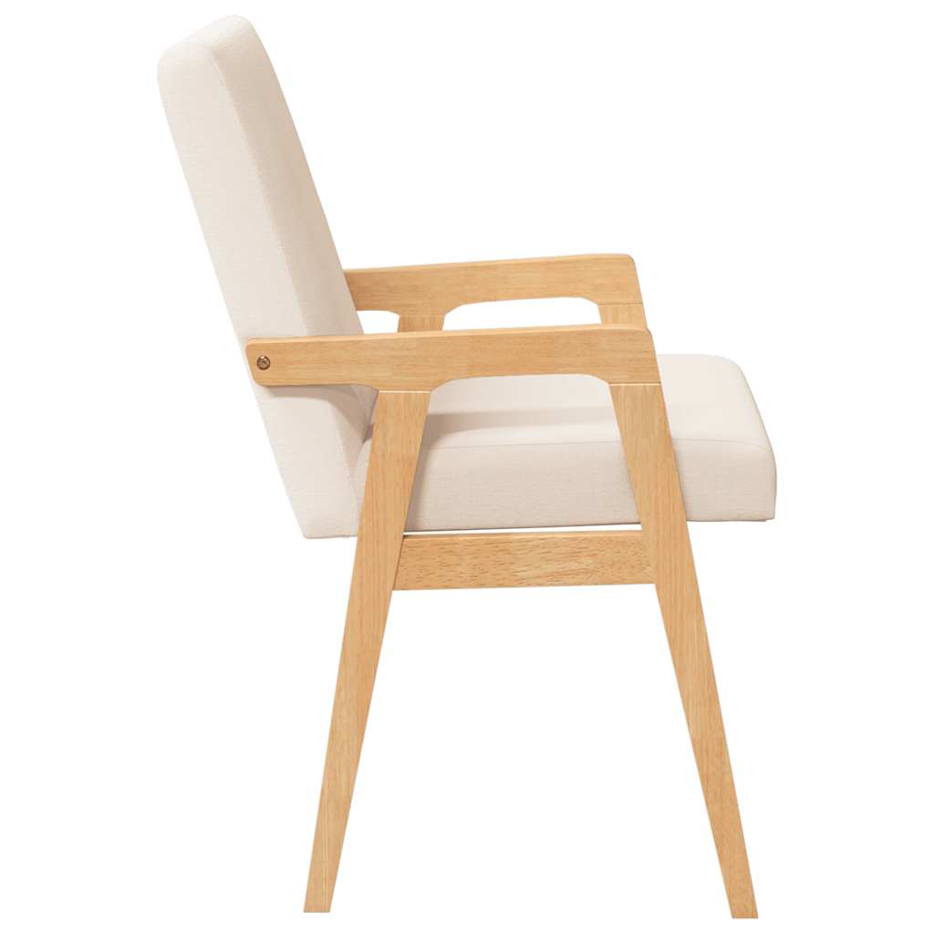 Cadeiras de jantar com almofadões 2 pcs madeira maciça