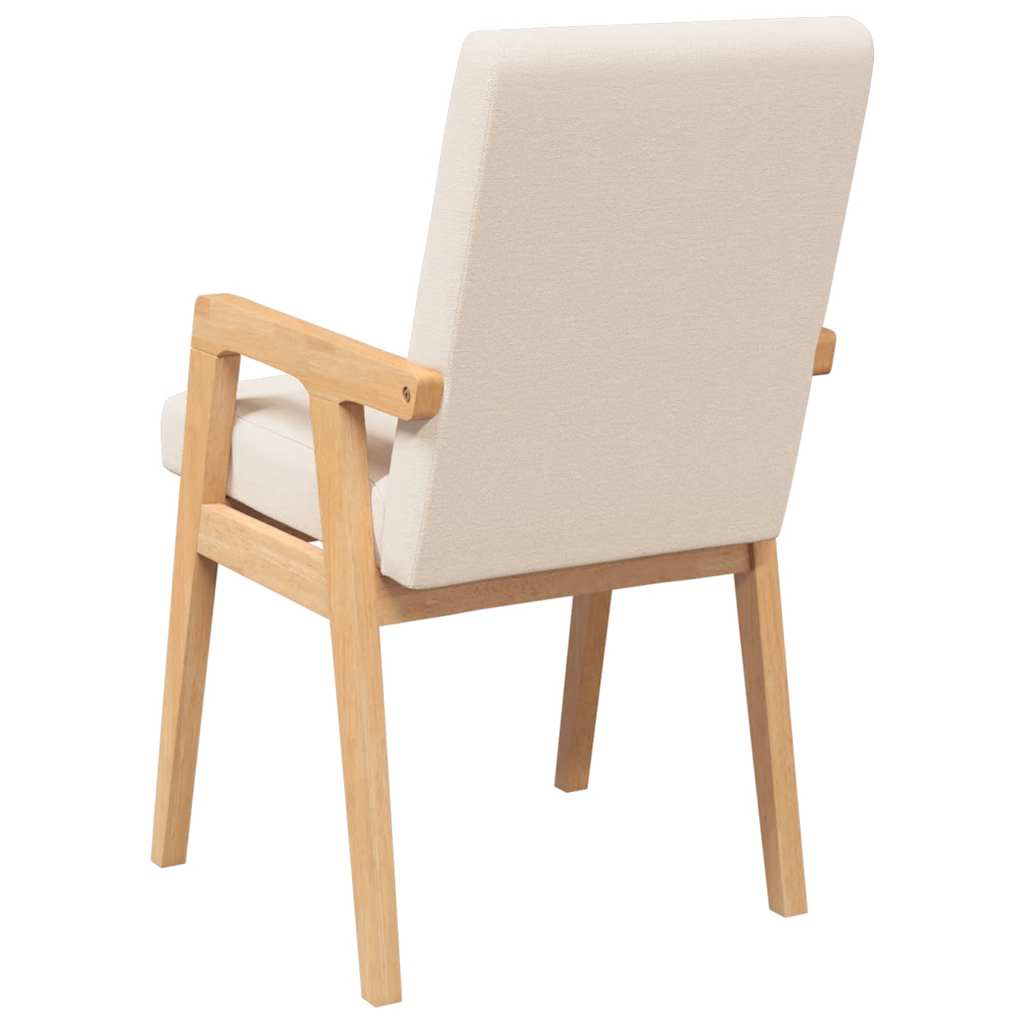 Cadeiras de jantar com almofadões 2 pcs madeira maciça